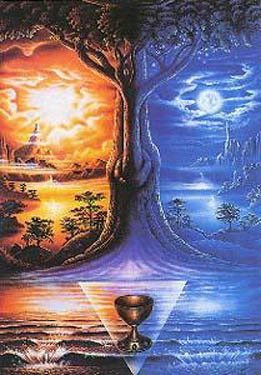 Mosaic: Tree of Life Bordered by the Sun, Moon, Waters, Silver Chalice